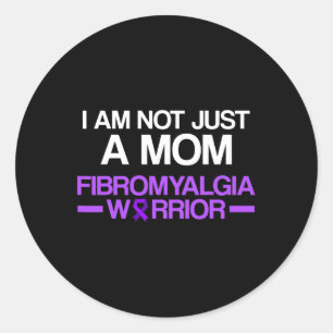 Awareness Survivor Mum Warrior 2 Classic Round Sticker