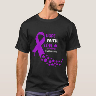 Awareness Tee Hope Faith Love Fibromyalgia Awar