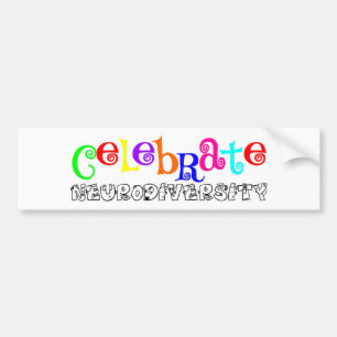 Awareness tee neurodiversity bumper sticker