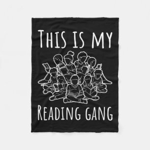 Awareness - This Is My Reading Gang Funny Dyslexia Fleece Blanket