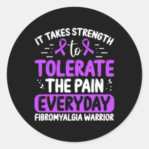 Awareness Tolerate The Pain Everyday Disease Classic Round Sticker