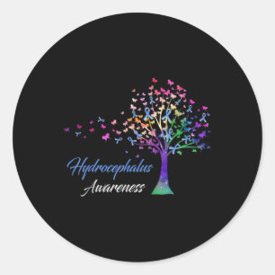Awareness Tree Ribbon Love Hope Awareness Classic Round Sticker