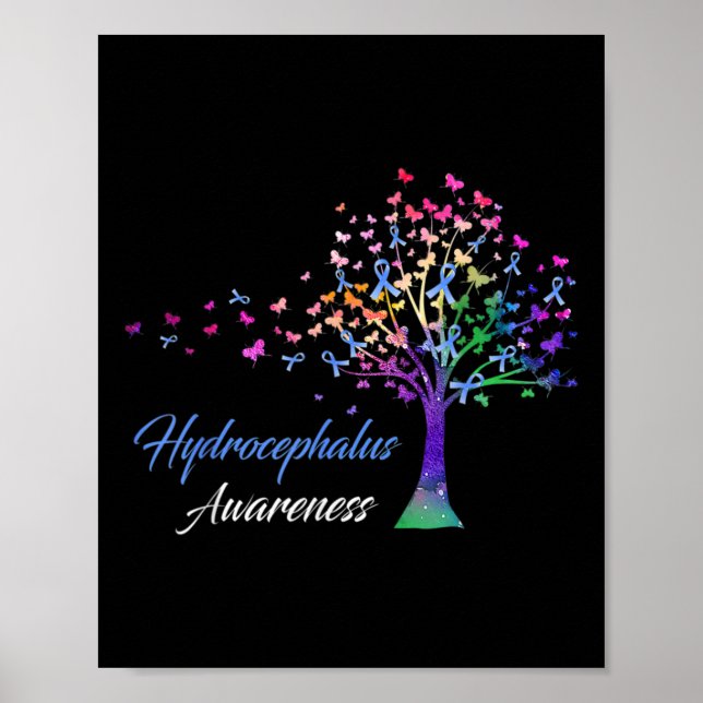 Awareness Tree Ribbon Love Hope Awareness  Poster (Front)