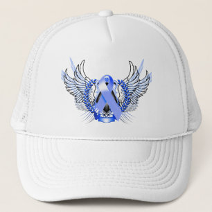 Awareness Tribal Blue Trucker Hat