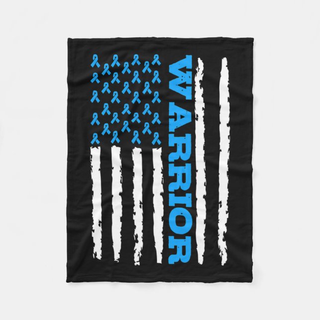 Awareness Usa American Flag  Fleece Blanket (Front)