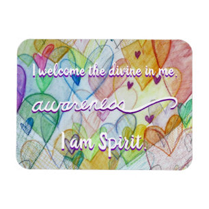 "Awareness" Violet Crown Chakra Words Magnet