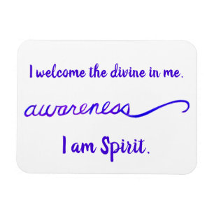 "Awareness" Violet Crown Chakra Words Magnet