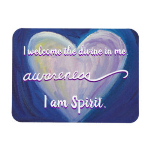 "Awareness" Violet Crown Chakra Words Magnet