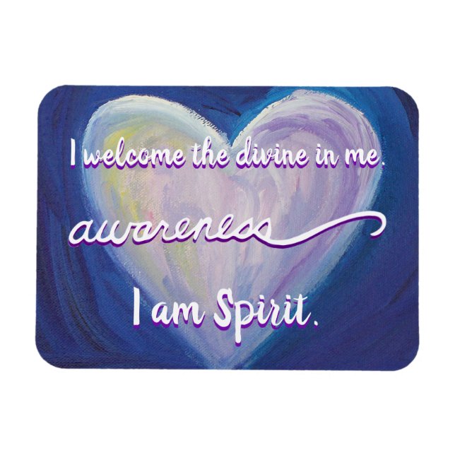 "Awareness" Violet Crown Chakra Words Magnet (Horizontal)