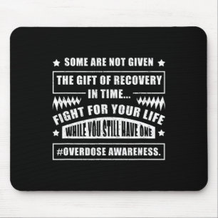Awareness Warrior Addiction Survivor Support Fight Mouse Pad