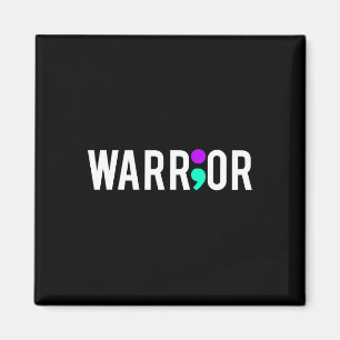 Awareness Warrior Design Gift For Mental Health Magnet