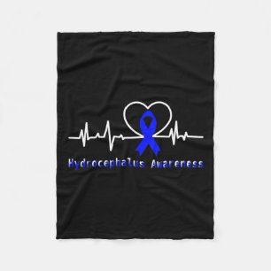 Awareness Warrior Heartbeat Support Fleece Blanket
