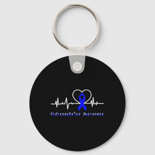 Awareness Warrior Heartbeat Support  Key Ring