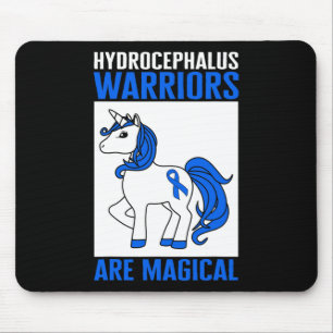 Awareness Warrior Magical Unicorn Blue Ribbon 1 Mouse Pad