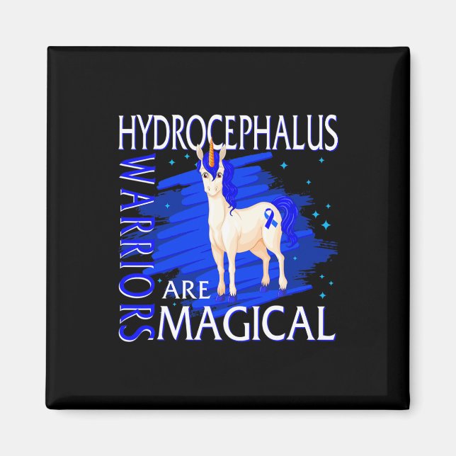 Awareness Warrior Magical Unicorn Hydrocephalu  Magnet (Front)