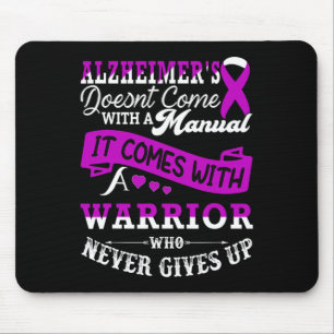 Awareness Warrior Support Heimer Fighter  Mouse Pad