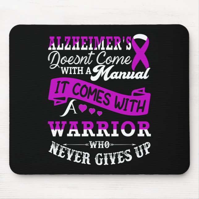 Awareness Warrior Support Heimer Fighter  Mouse Pad (Front)