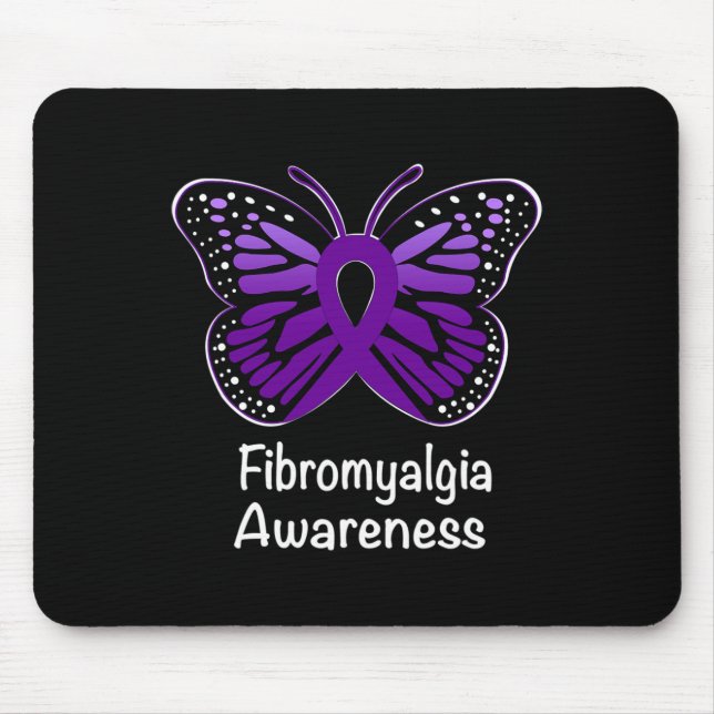 Awareness Warrior Support Purple Ribbon 2  Mouse Pad (Front)