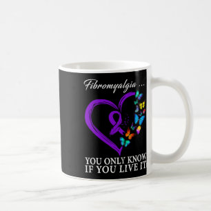 Awareness Warrior Support Purple Ribbon 3  Coffee Mug