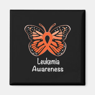 Awareness Warrior Support Survivor Orange Ribbon 1 Magnet