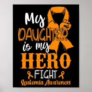 Awareness Warrior Tee Wear Orange For My Daughter Poster