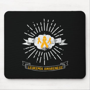 Awareness Wear Orange Ribbon Graphic Mouse Pad