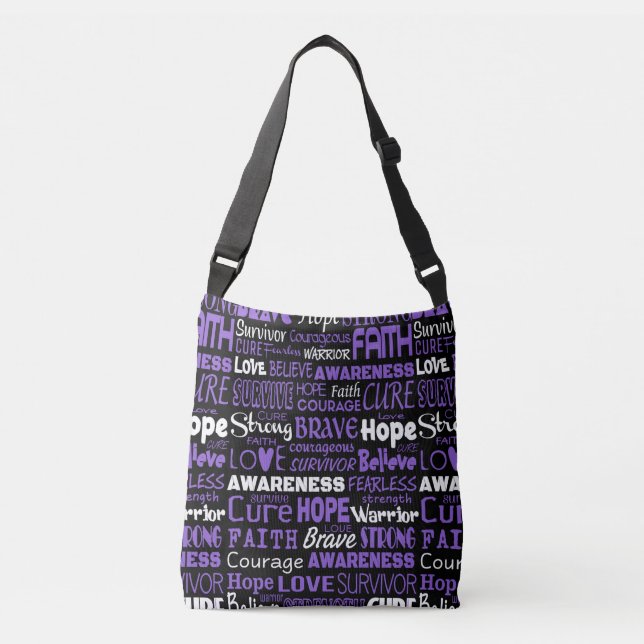 Awareness Words...Chiari Crossbody Bag (Front)