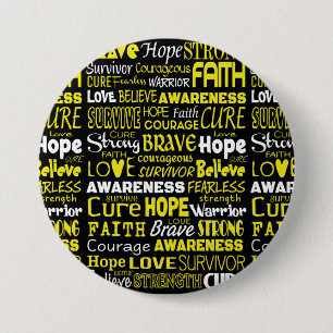 Awareness Words...Endometriosis 7.5 Cm Round Badge