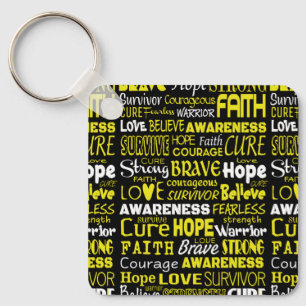 Awareness Words...Endometriosis Key Ring