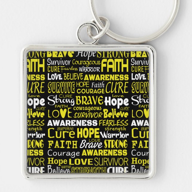 Awareness Words...Endometriosis Key Ring (Front)