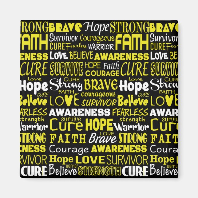 Awareness Words...Endometriosis Magnet (Front)