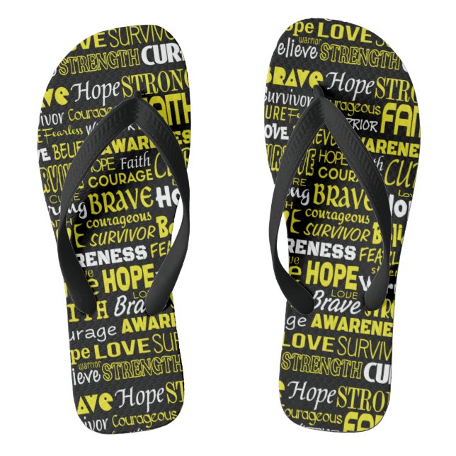 Awareness Words...Endometriosis Thongs (Footbed)