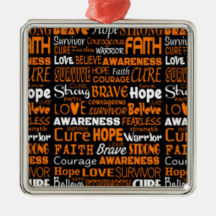 Awareness Words...RSD/CRPS Metal Ornament