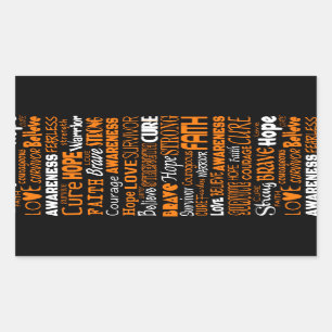 Awareness Words...RSD/CRPS Rectangular Sticker