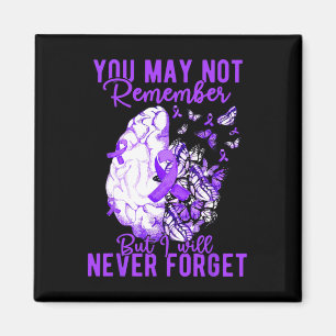 Awareness You May Not Remember Brain Butterfly 2 Magnet