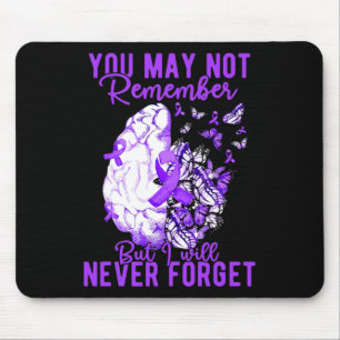 Awareness You May Not Remember Brain Butterfly Mouse Pad