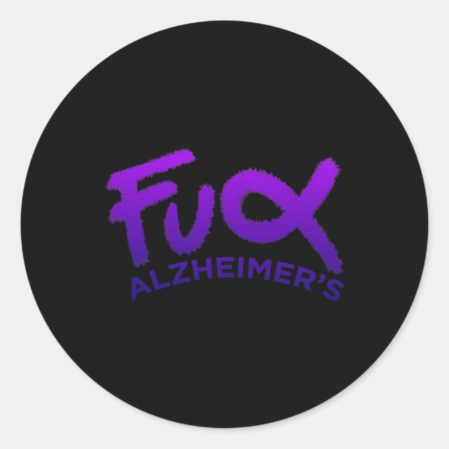 Awarness Dementia  Classic Round Sticker (Front)