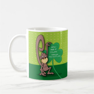 Away At College, St. Patrick's Day Monkey Coffee Mug