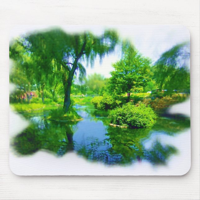 Away From the City Mouse Pad (Front)