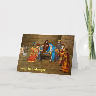 Away in a Manger Holiday Card