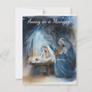 Away in a Manger traditional card