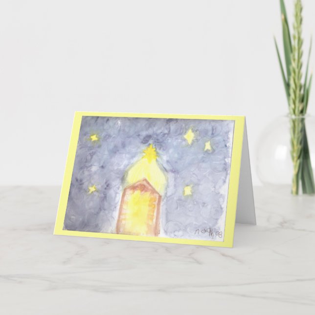 Away in the Manger Holiday Card (Front)