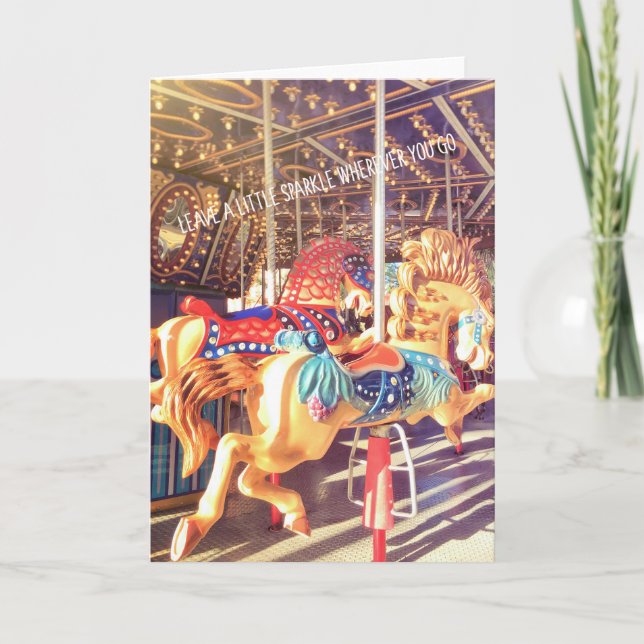 AWAY WE GO Greeting Card (Front)