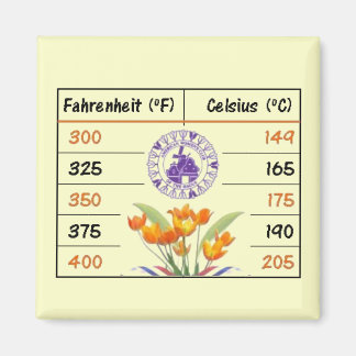 AWC Kitchen Baking Conversions Magnet