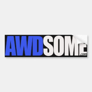 awdsome blue bumper sticker