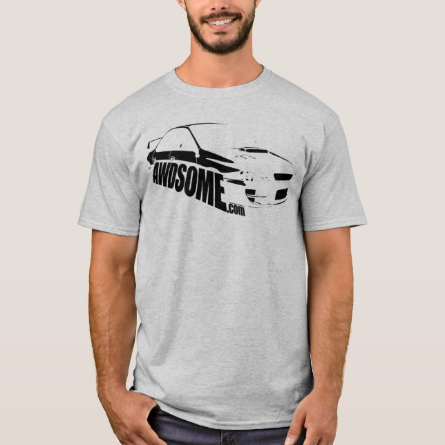 awdsome grey logo5 T-Shirt (Front)