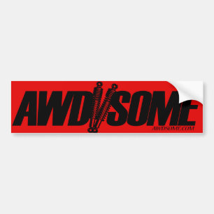 awdsome stickers red/black logo 3