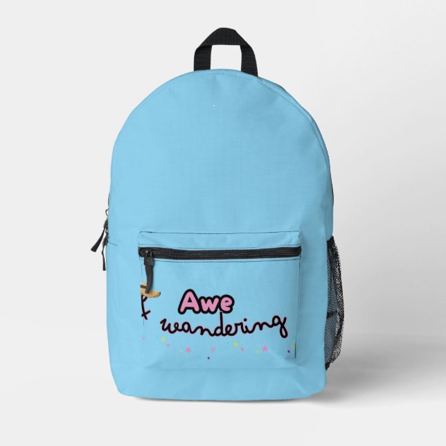 Awe and Wandering backpack (Front)