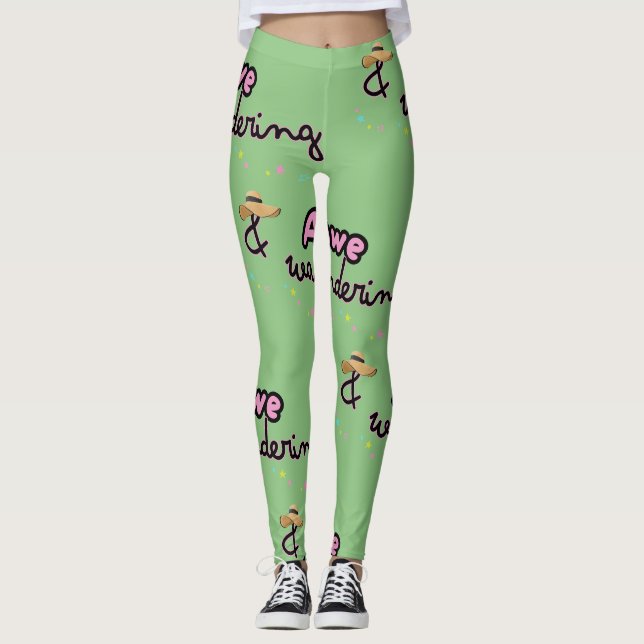 Awe and Wandering leggings (Front)