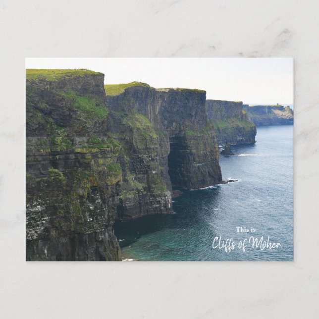 Awe at The Cliffs of Moher- Ireland Postcard (Front)